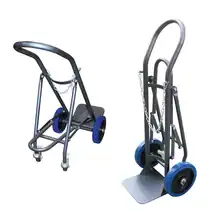Single cylinder hand truck with retractable stand 120 kg