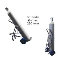 Single cylinder hand truck with retractable stand 120 kg