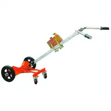 Metal and plastic rimmed drum trolley 450 kg