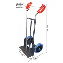 Steel sack truck with fixed plate 250 kg