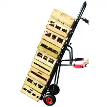 Premium steel sack truck for wooden crates 250 kg