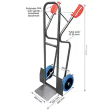 Oversized load steel sack truck 300 kg