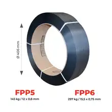 Polypropylene strapping (PP) 91 to 297 kg