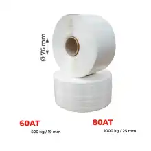 Corded polyester strapping 380 to 550 kg