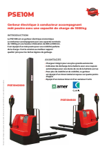 Single mast electric walkie stacker 1000 kg