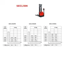 Electric stacker 1000 kg