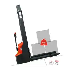 Electrical lithium stacker with 1200 kg load capacity
