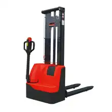 Electric stacker with ± 0,2 % weighing precision scale and 1000 kg load capacity