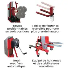 Manual winch lifter 200 to 400 kg