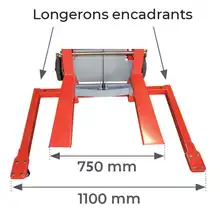 Aluminium manual stacker 181 and 227 kg