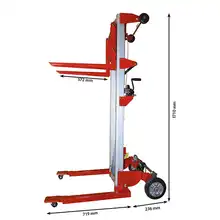 Aluminium manual stacker 181 and 227 kg