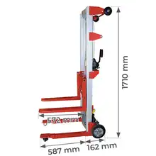 Aluminium manual stacker 181 and 227 kg