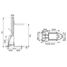 Steel or 304 stainless steel high performance semi-electric stacker 200 kg