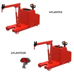 Motorized counterbalance shop crane 1000 kg up to 3 m extension