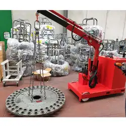 Motorized counterbalance shop crane 1000 kg up to 3 m extension