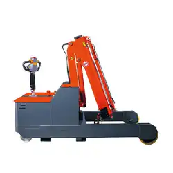 Motorized counterbalance shop crane 2000 kg up to 3 m extension