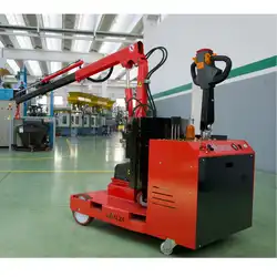 Motorized pivoting counterbalance shop crane 200 and 500 kg