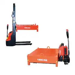Weights for lifting tests 250, 500, 1000 and 2000 kg