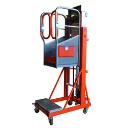 Semi-electric aluminum aerial work platform 5000 mm