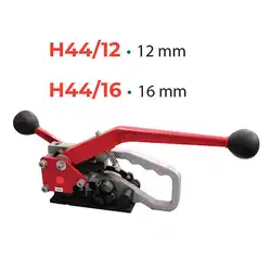 Polypropylene and polyester strapping combination tool