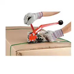 Polypropylene and polyester strapping combination tool