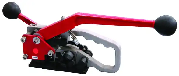 Polypropylene and polyester strapping combination tool