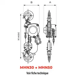 Premium manual chain hoist 500 to 10000 kg