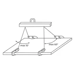 Horizontal plate clamps 1000 to 10 000 kg