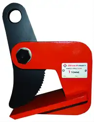Horizontal plate clamp (5 mm minimum thickness) 1000 and 2000 kg