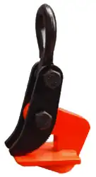 Horizontal plate clamp (5 mm minimum thickness) 1000 and 2000 kg