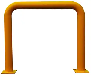 Safety bollard and machine and rack guards