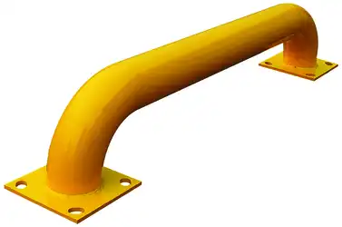 Safety bollard and machine and rack guards