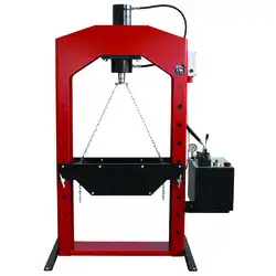 Motorized hydraulic workshop press 50 to 150 tons