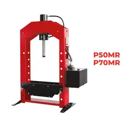 Motorized hydraulic workshop press 50 to 150 tons