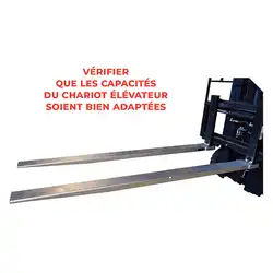 Slip-on fork extensions 1000 to 2500 kg