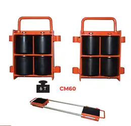 Adjustable load skates 6 to 24 ton