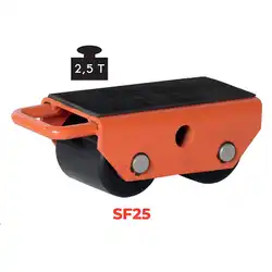 Fixed wheeled load skates 1000 to 6000 kg
