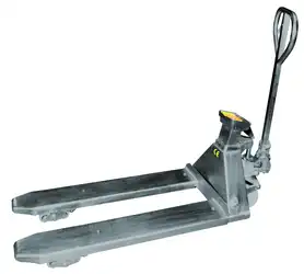 Galvanized weighing scale pallet truck 2000 kg