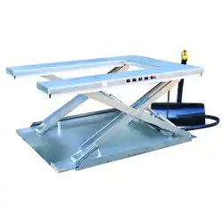 Stainless steel electric U-shaped lift table 600 kg