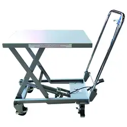 Aluminium manual lift table 100 kg