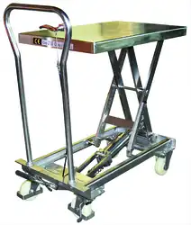 304 Stainless steel manual lift table 100 and 200 kg