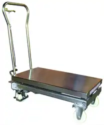 304 Stainless steel manual lift table 100 and 200 kg