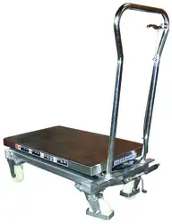 304 Stainless steel manual lift table 100 and 200 kg