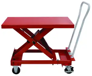 Self-leveling scissor lift table 210 and 400 kg
