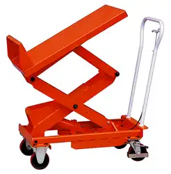 Tilting scissor lift table 400 and 800 kg