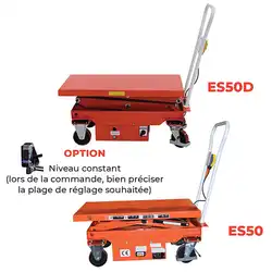 Semi electric scissor lift table 500 to 1000 kg