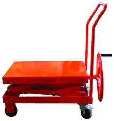 Crank wheel scissor lift table 100 and 250 kg