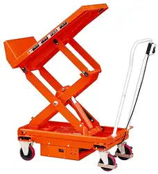 Electric tilting scissor lift table 400 and 800 kg