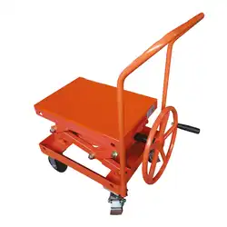 Crank wheel scissor lift table 100 and 250 kg