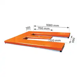 E-shaped electric lift table 1000 and 2000 kg